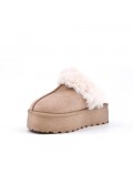 Women's faux fur slipper