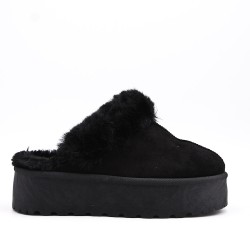 Women's faux fur slipper