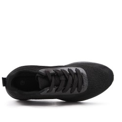 Men's textile lace-up basket