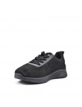 Men's textile lace-up basket