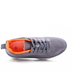 Men's textile lace-up basket