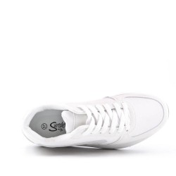 Faux leather sneakers for women