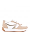 Faux leather sneakers for women