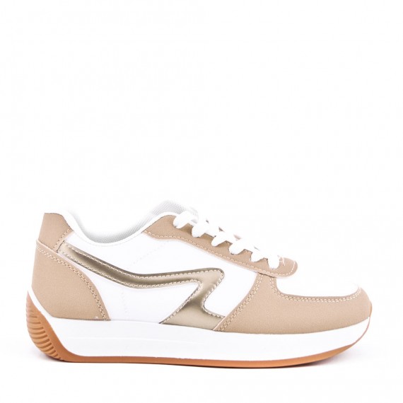 Faux leather sneakers for women