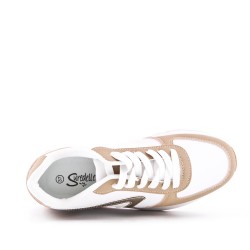 Faux leather sneakers for women