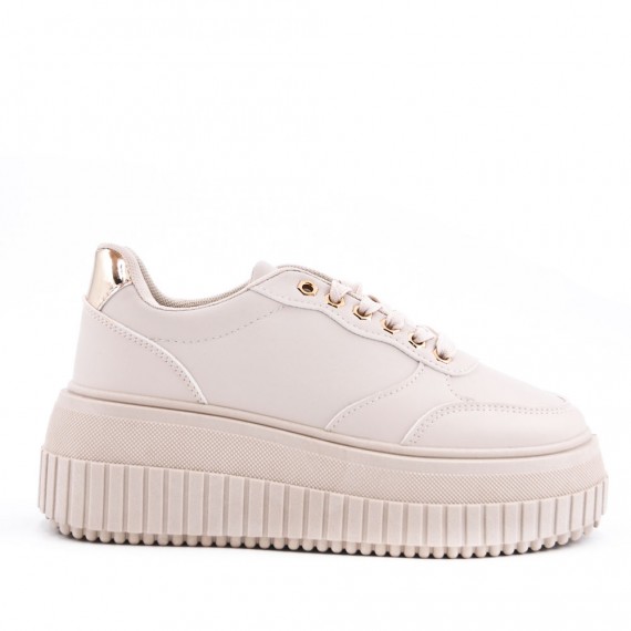 Faux leather sneakers for women