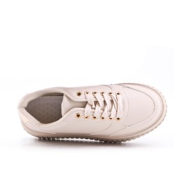 Faux leather sneakers for women