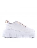 Faux leather sneakers for women