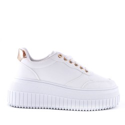 Faux leather sneakers for women