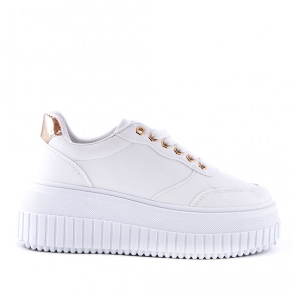 Faux leather sneakers for women