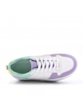 Faux leather sneakers for women