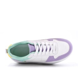 Faux leather sneakers for women