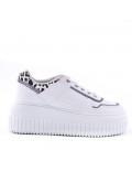 Faux leather sneakers for women