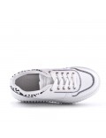 Faux leather sneakers for women