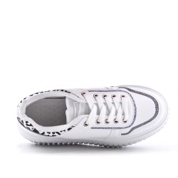 Faux leather sneakers for women