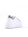 Faux leather sneakers for women