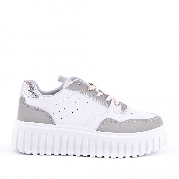 Faux leather sneakers for women