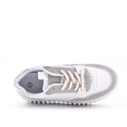 Faux leather sneakers for women