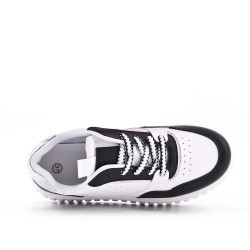 Faux leather sneakers for women