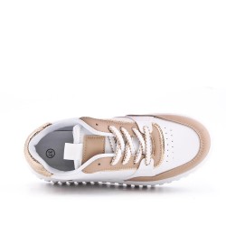 Faux leather sneakers for women