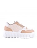 Faux leather sneakers for women