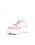 Faux leather sneakers for women