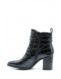 Faux leather ankle boot