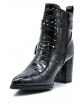 Faux leather ankle boot