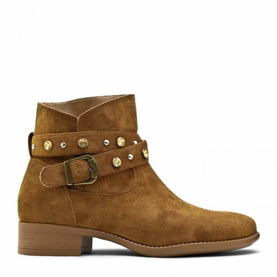 Ankle boot in faux suede