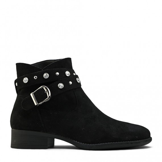 Ankle boot in faux suede