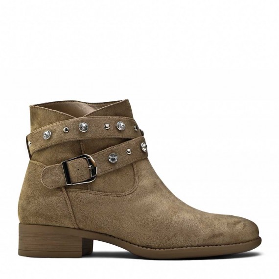 Ankle boot in faux suede