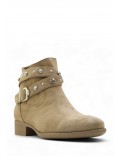 Ankle boot in faux suede