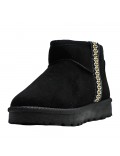 Ankle boot in faux suede