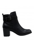 Faux leather ankle boot