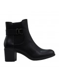 Faux leather ankle boot