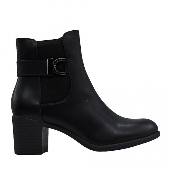 Faux leather ankle boot