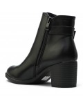 Faux leather ankle boot