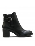 Faux leather ankle boot