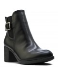 Faux leather ankle boot