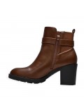 Faux leather ankle boot