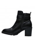 Faux leather ankle boot