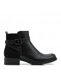 Faux leather ankle boot