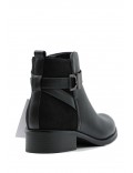 Faux leather ankle boot