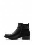 Faux leather ankle boot