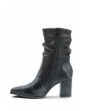 Faux leather ankle boot