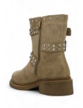 Ankle boot in faux suede