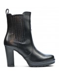 Faux leather ankle boot