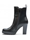 Faux leather ankle boot