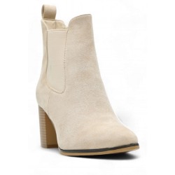 Ankle boot in faux suede