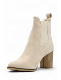 Ankle boot in faux suede